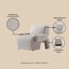 Chaise d'appoint rembourrée en chenille Verandah-1631406711