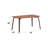 Casson Walnut Finish Dining Table