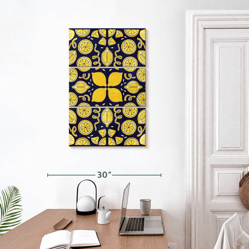 Bleu citron Kerner Otomi, H 32 po x l 20 po