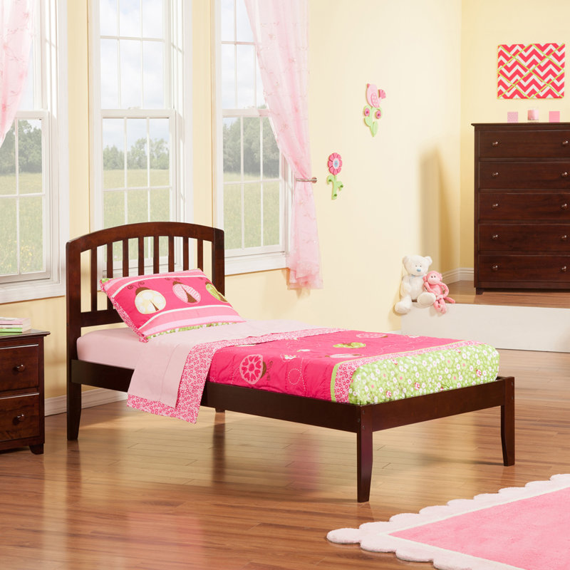 Bealeton Solid Wood Platform Bed, Walnut, Twin XL