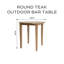 Huntington Outdoor 3 - Piece Bar Height Table with Cushions-50582114