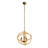 3- Light Farmhouse Chandelier, Rope Chandelier Globe Hanging Light Fixture with with Adjustable Chain for Kitchen Dining Room Foyer Entryway, Bulb Not Included