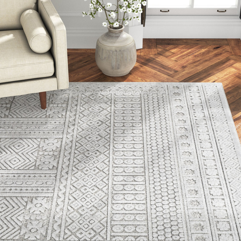 Emrys Performance Geometric Indoor Rug, Rectangle 5'3" x 7'3"