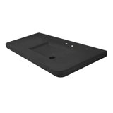 Newterra Concrete Handmade Rectangular Console Bathroom Sink