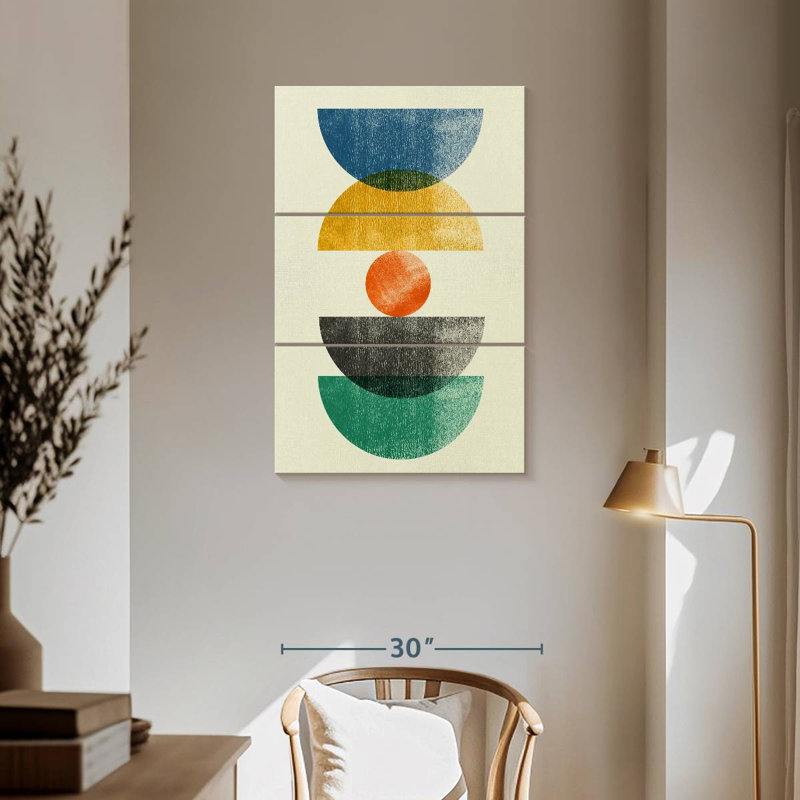 Avery Mid-Century Half Moons I, 57" H x 36" W