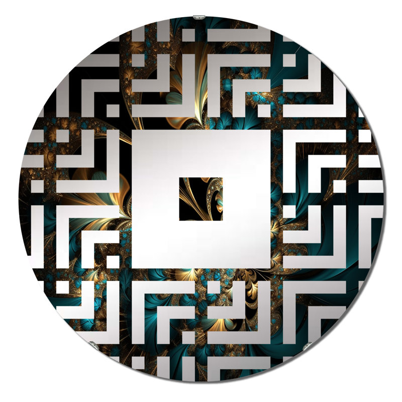Milbourne - Miroir mural carré, 23,6 po x 23,6 po