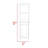 Linen Cabinet, Two Interior  Shelves, Two Open Shelves, Single Door-1974147657