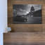 Art mural en métal luxueux «Old Car BW» par istvan Nagy, 16 po x 12 po
