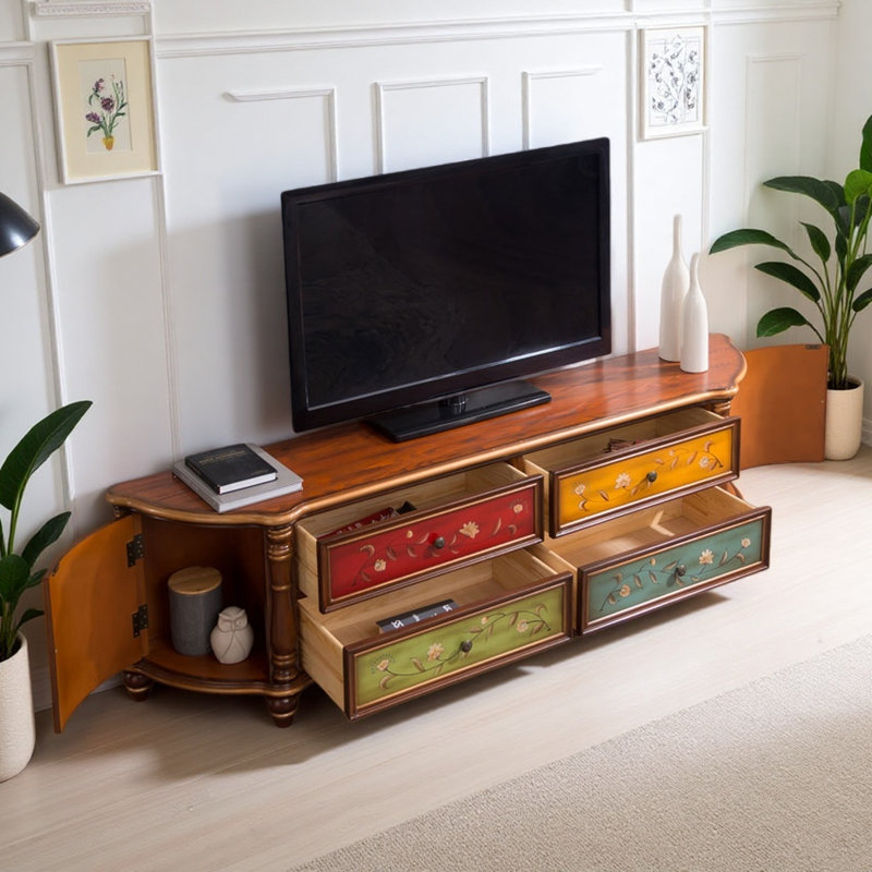 Meuble télé simple et rétro de style américain