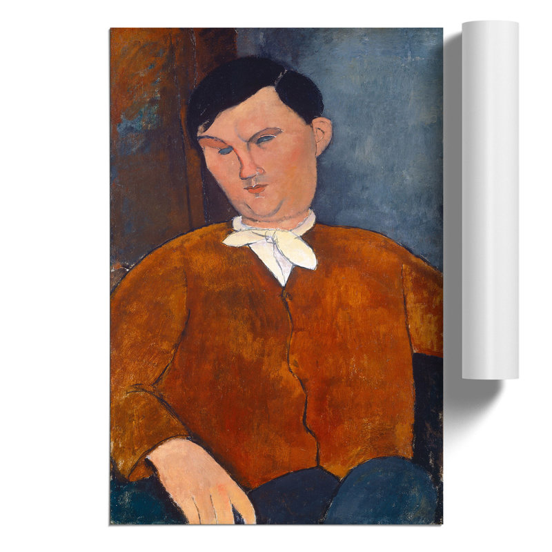 Monsieur Deleu by Amedeo Modigliani - Frameless Print, 42cm H x 30cm W x 0.1cm D