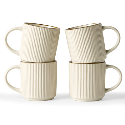 12 Oz Coffee Mugs, Set Of 4