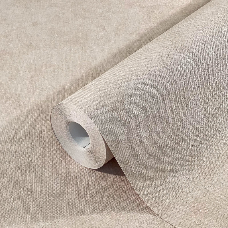 Flora Collection Pearlescent Plain Texture Wallpaper Roll, Pink