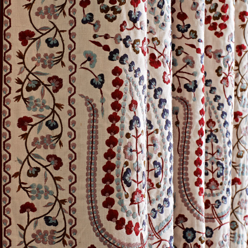 Jayshree Fabric, Red/Blue