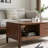 Modern rectangular solid wood coffee table-405258437