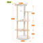 Tour de chat d'intérieur en bois surplombant 5 niveaux
