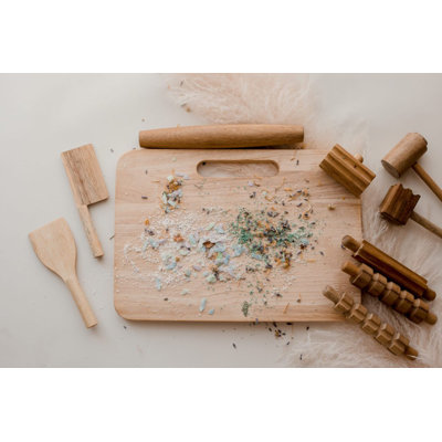 Ensemble de pâte à modeler en bois