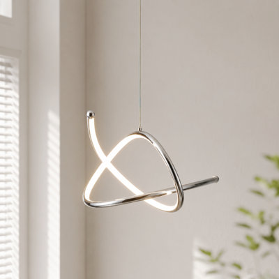 Luminaire suspendu géométrique à DEL 1 lumière Damontez