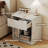 Modern Fluted Nightstand Set Of 2 – Mid-Century Bedside Tables With Drawer & Open Storage – Large Wide End Table For Bedroom & Living Room-614263985-614264013