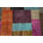 Distressed Wool Colourful Patchwork Area Rug 8x10