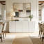 Modern 4-door Sideboard With Sculptural Wave Pattern And Storage Shelves-131076901