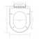VidaXL Toilet Seat Soft Close Toilet Seat with Quick-release Design Square
