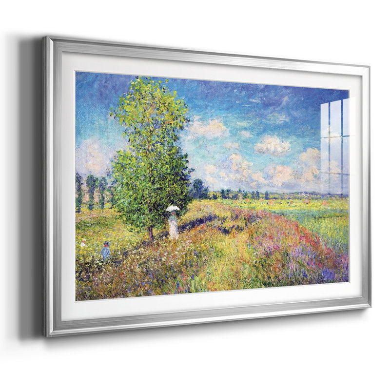 L'été, champ de coquelicots, 1875, H 27 po x l 39 po x P 1,5 po, Argent