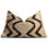 Neutral Black Chevron Silk Velvet Pillow 16x24 Handmade Luxury Cushion