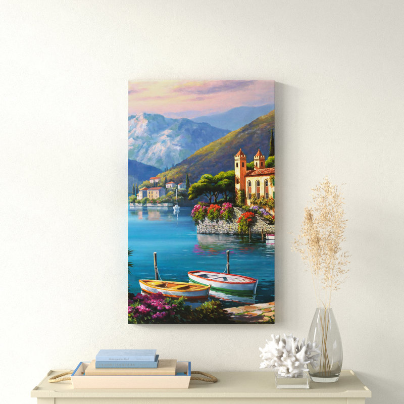 Villa Bella Vista I par - Peinture, Toile tendue, H 40 po x l 24 po x P 1,5 po