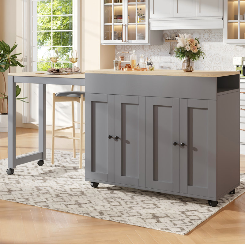 118cm Bar Cabinet, Grey