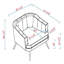 Fauteuil demi-tonneau 88,26 cm de large Liri-1608876861