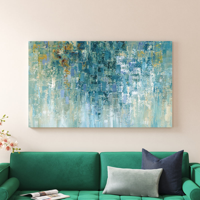 «I Love the Rain» par Nan - reproduction, H 36 po x l 60 po x P 1,5 po, Toile tendue