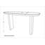 Console en bois massif 60 po Karlidh