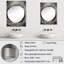 Grand miroir mural Lapscher - Spirales abstraites MIR137988-2055935877