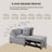 Versatile Convertible Sofa Bed With Adjustable Back And Storage Pockets-1552436929