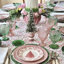 Beatrice Round Tablecloth - Pink And Green-2131737666