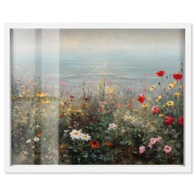 «Misty Ocean Field I Shadowbox Print» par Art Remedy