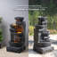 Weather Resistant Floor Fountain with Light