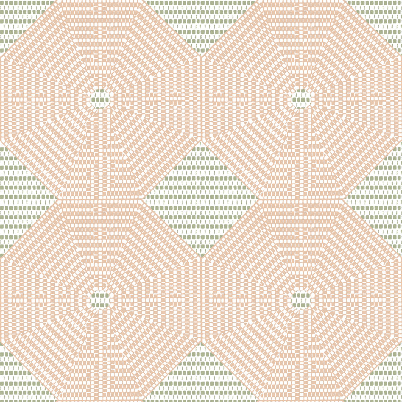 10' L x 25" W Wallpaper Roll, Pink