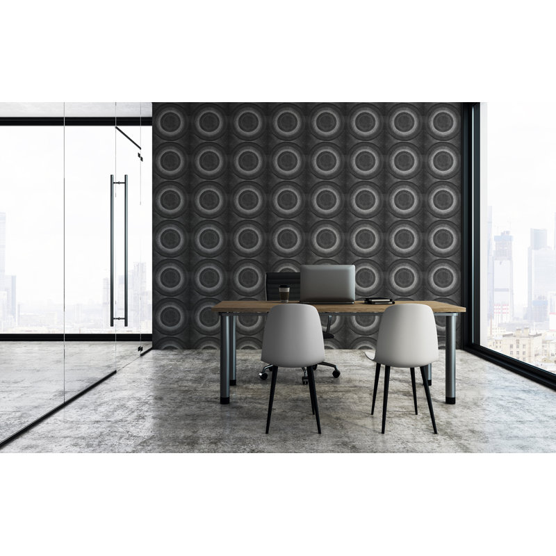 Geometric Wallpaper Double Roll, Black