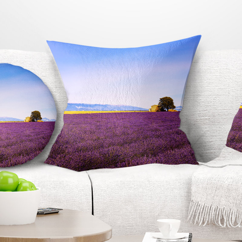 Coussin réversible Landscape, Square 18", Throw Pillow