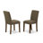 5 Piece Dining Room Furniture Set Includes a Square Dining Table and 4 Coffee Linen Fabric Upholstered Parson Chairs, Mahogany-967615945-967615944-1033272026