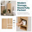 Armoire de salle de bain murale 12 "avec fermeture en douceur, porte simple et tablette ouverte