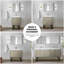 Meuble-lavabo rustique en acacia 36 po X P 20 po D, dessus en marbre de culture et robinet en métal-117980187