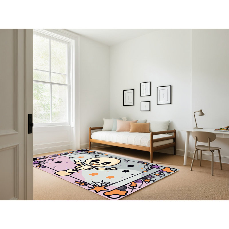 Tapis de vacances d'Halloween The Holiday Aisle®, Tapis de couloir 2 pi x 4 pi