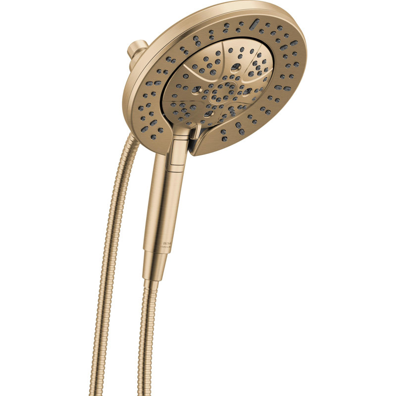 7-Setting In2ition 2-in-1 Dual Shower Head with ProClean Spray, Lumicoat  Champagne Bronze