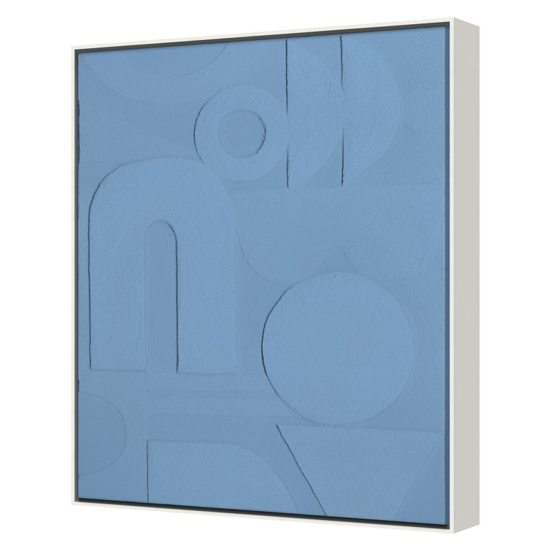 Foam Print by Blakley, Shana, 30" H x 24" W, White, Blue