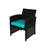 Wendin Outdoor 3'' Dining Chair Seat Cushion-1296686306