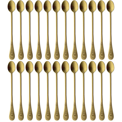 Diana Ice Tea Spoon - 24 Pieces - Ice Gold