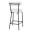 Andreana Upholstered Counter Stool with Metal Frame