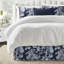 Jupe de lit en coton indigo Alexandria-109715677-109715681